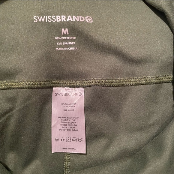Swiss Brand Garden Green Tights/ Leggings Size M NWT - Picture 5 of 5